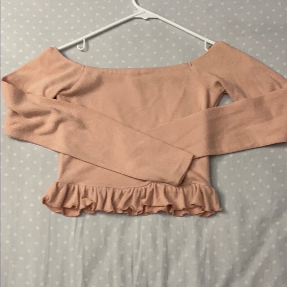 Long sleeve crop tee